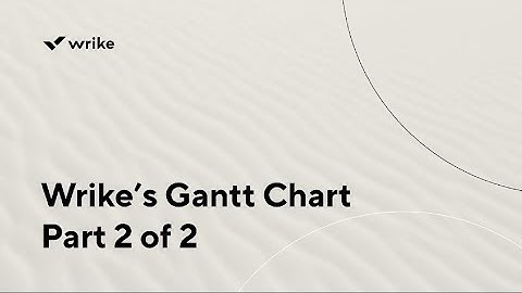 Gantt Chart Part 2 of 2