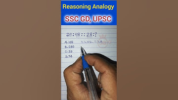 Reasoning SSC GD, UPSC CGL, Analogy short tricks 2025
