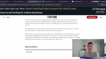 Hot stock ORCL hit with bucket of Ice! What gives?