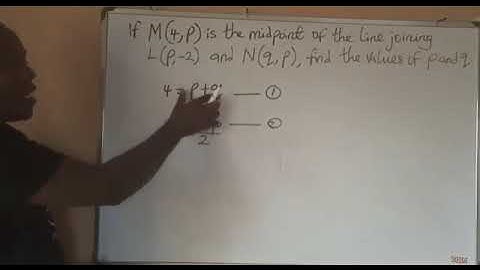 midpoint of a line joining two Points in mathematics