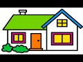 Easy House Drawing | Simple Home Drawing for Kids & Beginners