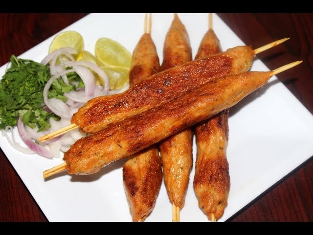 chicken seekh kabab - seekh kabab recipe- ramadan recipes | Yummy Indian Kitchen