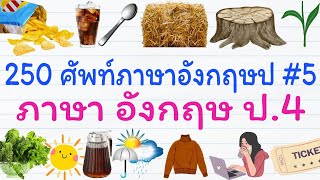 250 คำคำศัพท์พื้นฐานภาษาอังกฤษป.4 บทที่ 5 | ภาษา อังกฤษ ป.4 | GetEng123