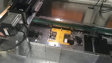 Visual inline glue dispensing machine with UV curing system