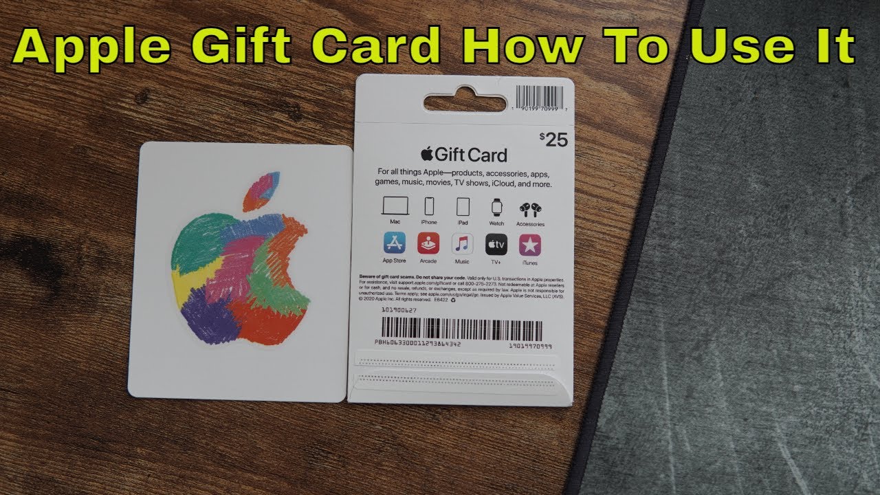 reactie ondeugd Impressionisme How To Use An Apple Gift Card - YouTube