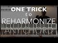 One Simple Trick to Reharmonize and Spice up ANY Chord (Progression) + bonus trick. Piano Tutorial