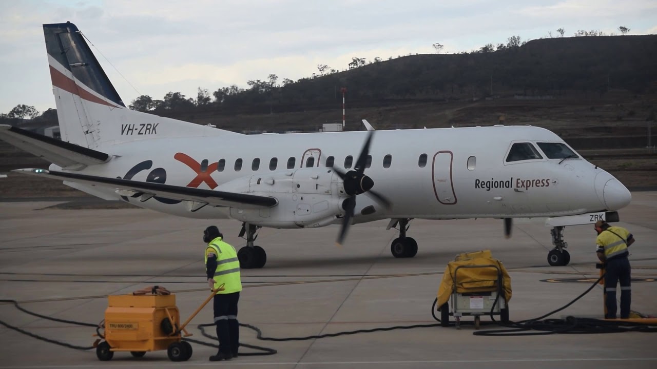 RAW ENGINE STARTUP | Saab 340 | REX | WELLCAMP