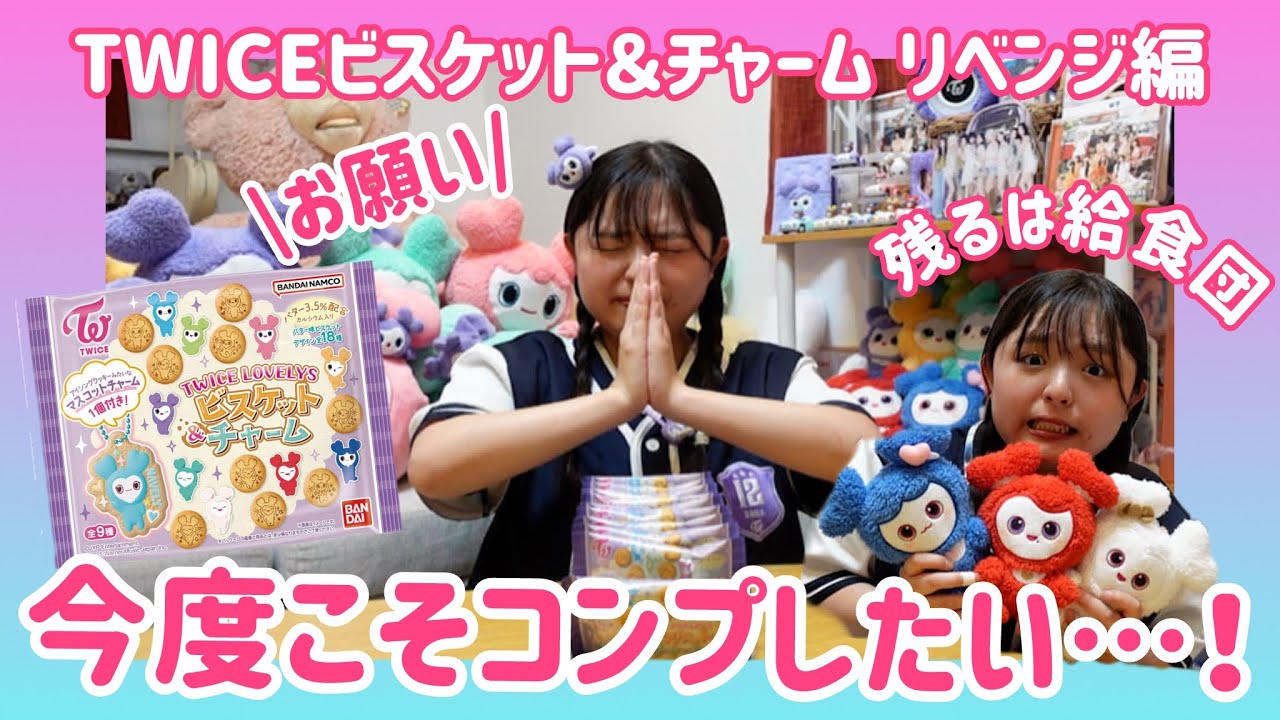 【涙のリベンジ】TWICEビスケットチャームついにコンプなるか！？BOX開封再挑戦！