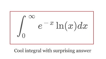 Integral of e^-x ln(x) from 0 to infinity