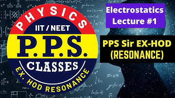 Basics of Electrostatics||Lecture-1||IIT-JEE|NEET|PHYSICS||PPS Sir (EX-HOD Resonance)
