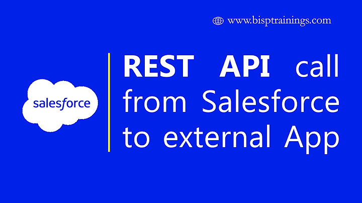 REST API call from Salesforce to external API | Salesforce REST API