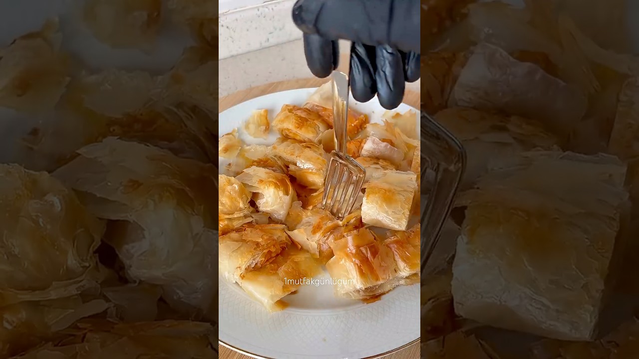 Baklavalık yufkadan kol böreği🤤🤌🏼Yaptığım yediğim en pratik en çıtır börek. #keşfet#tarif #börek