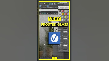 Frosted glass material in Vray made easy! #3dsmax #vray #archviz #glassmaterial #vrayrender