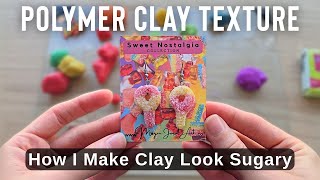 My Polymer Clay Texture Trick! | How I Make Candy Earrings Look Sugary/Sour screenshot 4