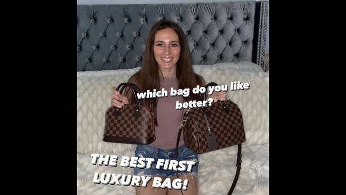 Unboxing reveal of Louis Vuitton alma bb handbag pink jungle dots