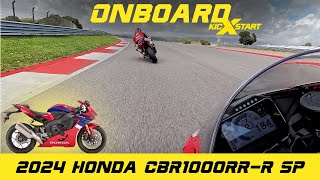Onboard 2024 Honda CBR1000RR-R SP | Following John McGuinness, Portimão