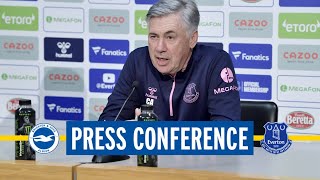 BRIGHTON V EVERTON | CARLO ANCELOTTI’S PREMIER LEAGUE CONFERENCE LIVE!