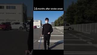 A Stroke Survivor Story - Record of walking recovery after stroke #Shorts