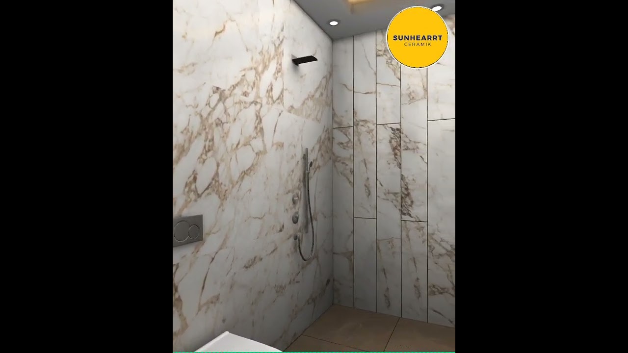 BATHROOM TILES CRYSTAL GOLD BY NEOLITH