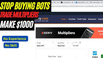 How To Trade on Multipliers on Deriv @DBTrader