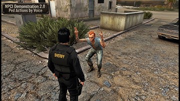 GTA 5 | LSPDFR | NPCI 2.0 Demo (Available Now) | Ped Actions by Voice | #lspdfr #gta5