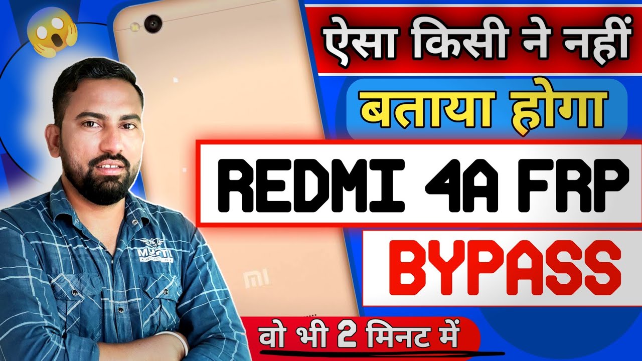 Redmi 4a frp bypass 2024 | redmi 4a frp bypass | redmi 4a google account remove