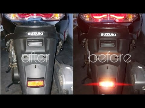 how to convert a normal reflector into lighting reflector in hindi Burgman 125 modifyed. #KSNation