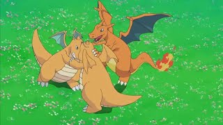 Charizard getting disrespected by Dragonites! Charizard vs Dragonite