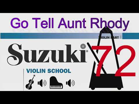 Go Tell Aunt Rhody | Suzuki Violin School | Volume 1 | 72