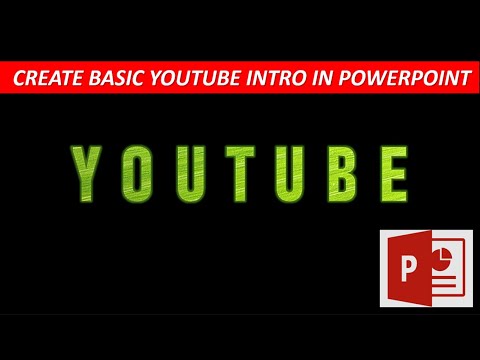 Basic Youtube Intro In PowerPoint | Youtube Intro Animation Tutorial ...