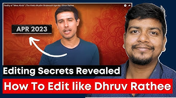 How To Edit Like Dhruv rathee @dhruvrathee | How to make DATE Animation like Dhruv rathee