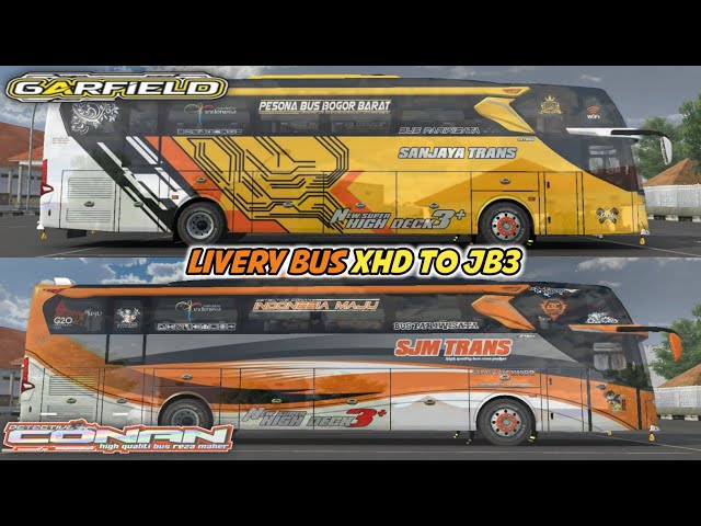 SANJAYA TRANS ❌ SJM TRANS ‼️ LIVERY BUS XHD TO JB3 | BUSSID V3.7.1 class=