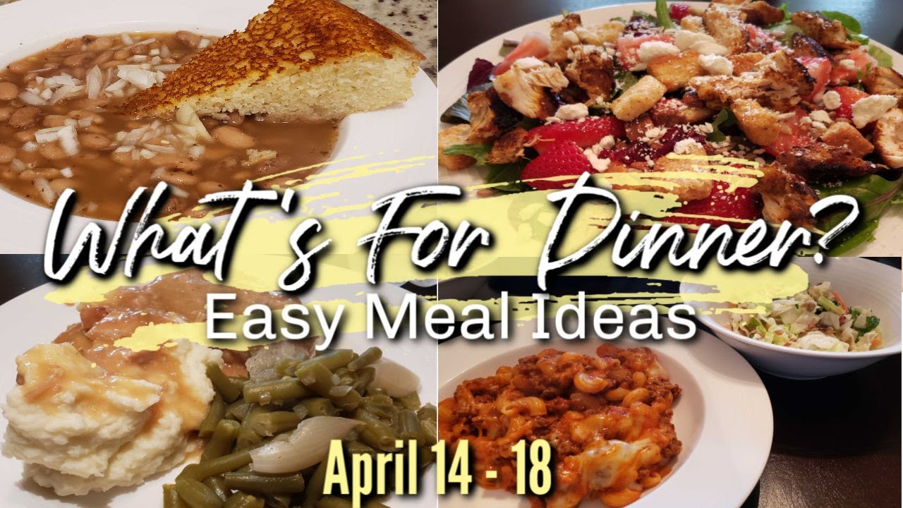 WHAT'S FOR DINNER? | APRIL 14-18 | EASY DINNER IDEAS | MANDY IN THE
