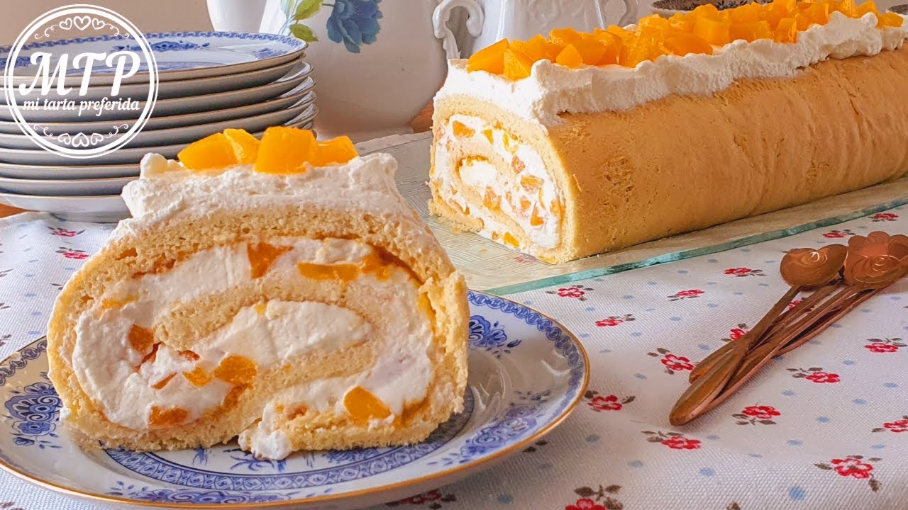BRAZO DE GITANO DE MELOCOTÓN | Mi tarta preferida