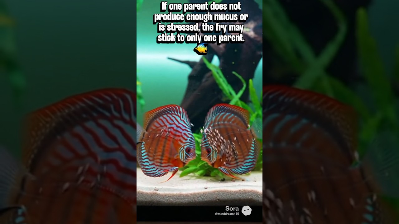 Discus fish fry in the aquarium🐠 