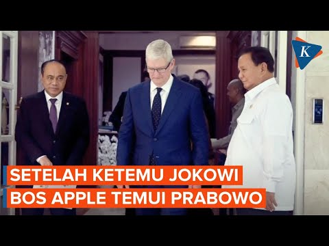 Setelah Bertemu Jokowi, Bos Apple Tim Cook Temui Prabowo Subianto