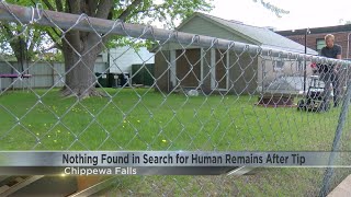 Nothing of interest found after search for human remains in Chippewa Falls