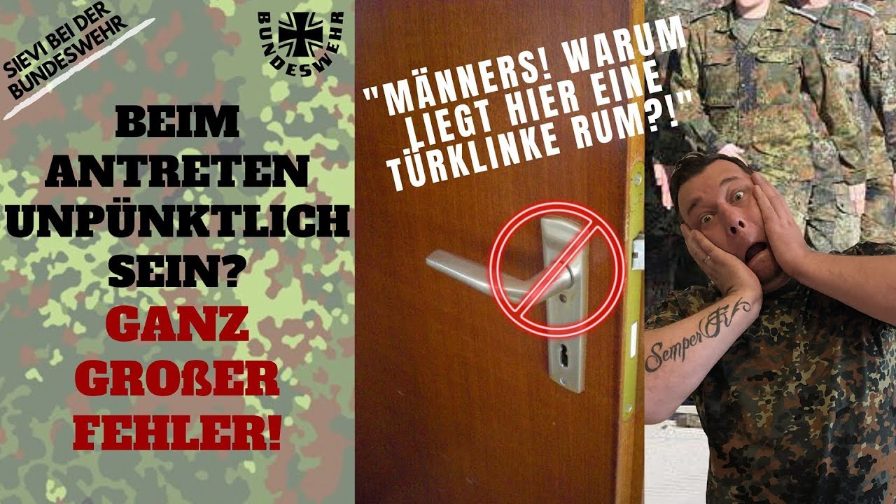 Beim Antreten unpünktlich sein? GANZ GROßER FEHLER!