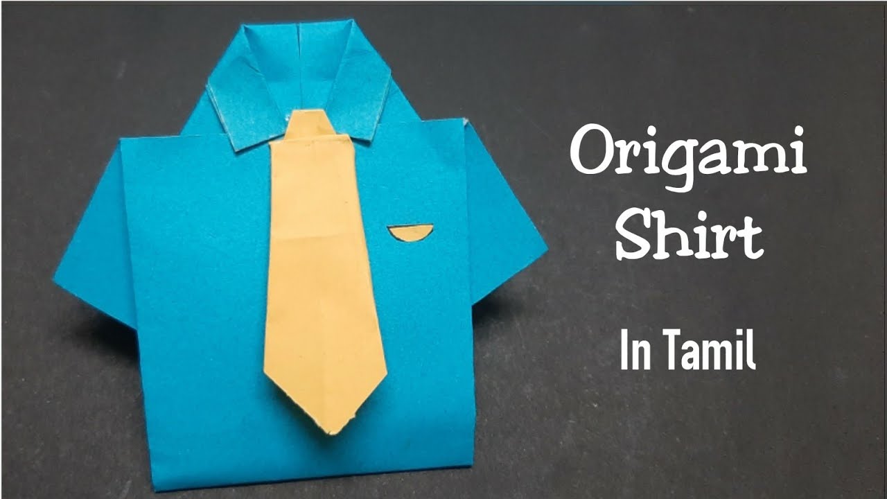 How to make a paper shirt and tie| paper shirt| origami shirt| origami ...