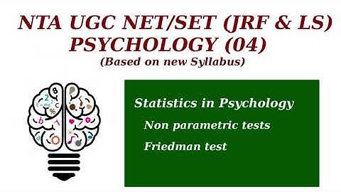 Friedman test | Non parametric tests | Statistics in Psychology