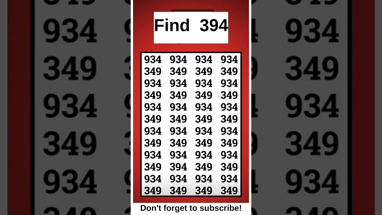 Find the odd number 👀