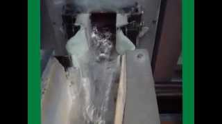 Wearflex flexible launder joint in operation