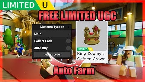 [FREE LIMITED UGC] Museum Tycoon Script • Auto Farm [Roblox] 2023