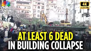 Lebanon Two Adjoining Buildings Collapse In Tripoli Building Collapse In Lebanon 4K N18G