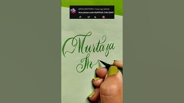 Name writing in stylish cursive handwriting #shorts #shortvideo #viral