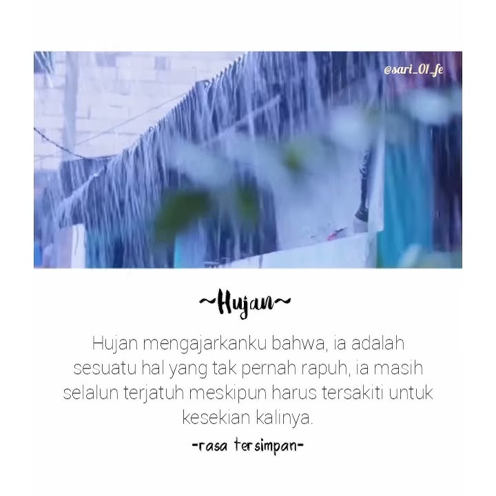 Literasi 30detik #19| Sajak Detik| Bikin BAPER Parah| Hujan Jadi Sedih
