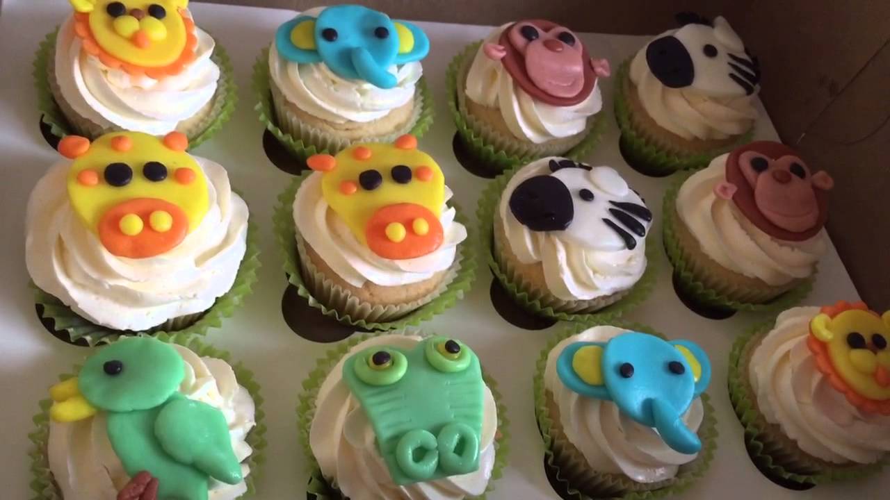 Zoo Animals Cupcakes Kid S Birthday 動物カップケーキ レシピ Youtube