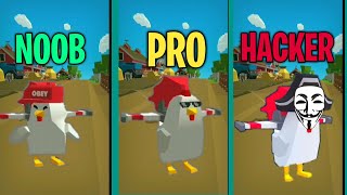 NOOB VS PRO VS HACKER in Jetpack Chicken Free Robux for Rbx platform screenshot 1