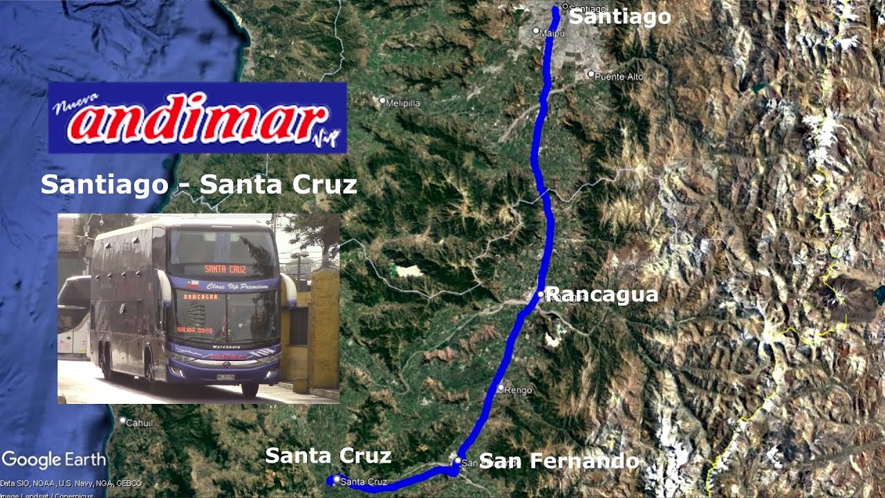 [Nva. Andimar Vip] Santiago → Rancagua → San Fernando → Santa Cruz