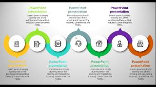 7 Step Awesome, Interactive, Timeline, Process, Infographics, PowerPoint Tutorial